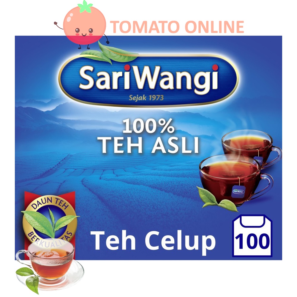 Sariwangi / Teh Hitam Tea Celup Black tea 100's / Isi 100 x 1.85 gr