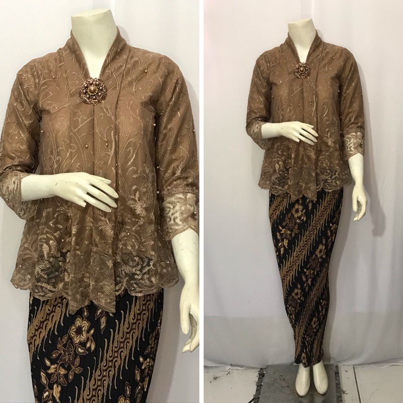 Setelan Kebaya Modern Set Floy Tile Baju Kebaya Wisuda Kebaya Brukat Kebaya Favorit
