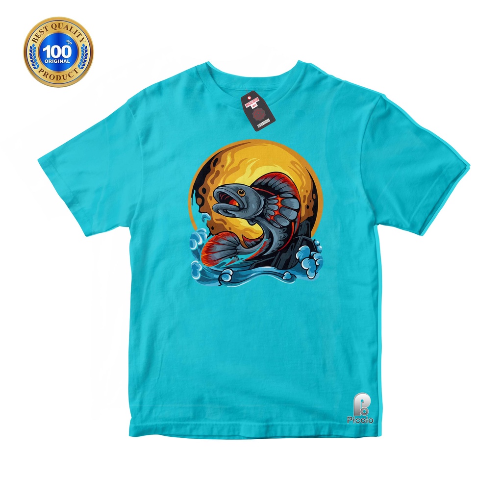 KAOS ANAK MOTIF IKAN CHANA Bahan Cottun usia 2-10 thn