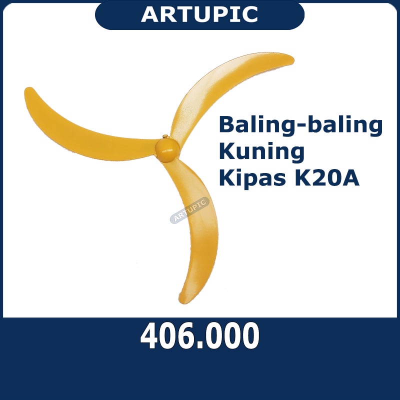Baling Baling Kipas Sparepart merk K20A Kaki 3 dari Artupic 30 inch