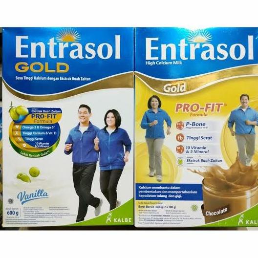 

[ COD ] kalbe susu tulang entrasol gold vanila 600 gr kemasan baru