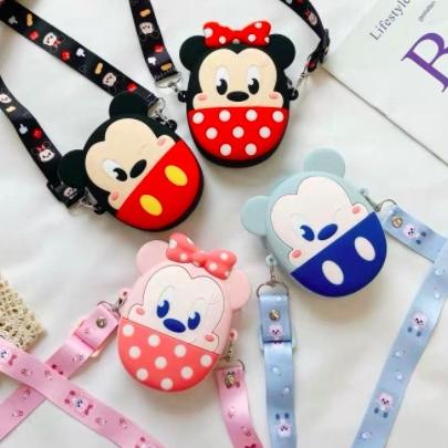 Langsung Kirim Amadela Story - Tas Selempang Anak Jelly Rubber Karakter Import Tas Lucu Anak Coin Pu