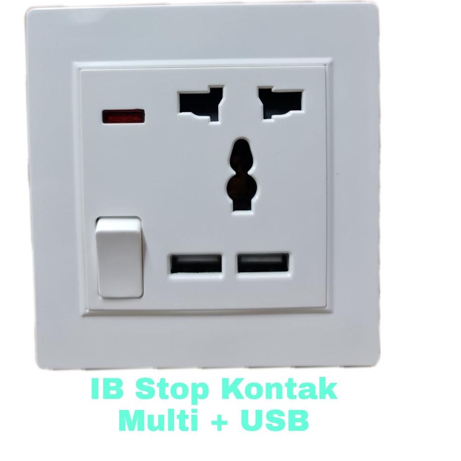 id8e8Ds--HImawari Saklar Engkel Saklar Ganda Stop Kontak TV Plus USB Stop Kontak Multi Saklar Triple