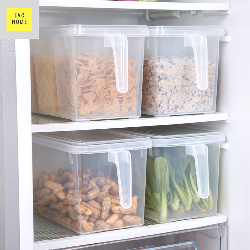 EVCHOME Kotak Kontainer Makanan Kulkas | Food Storage Box Kotak Penyimpanan | Refrigerator Storage Box Large