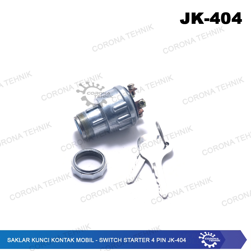 JK-404 - Saklar Kunci Kontak Mobil - Switch Starter 4 Pin