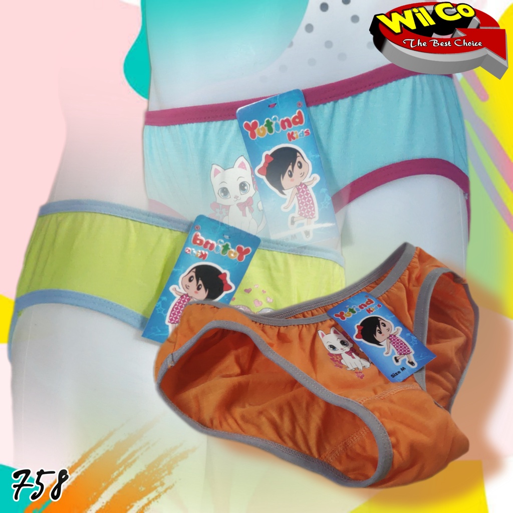 K758 - CELANA DALAM ANAK WANITA YUTIND SIZE M - XL HARGA PER 1 PCS