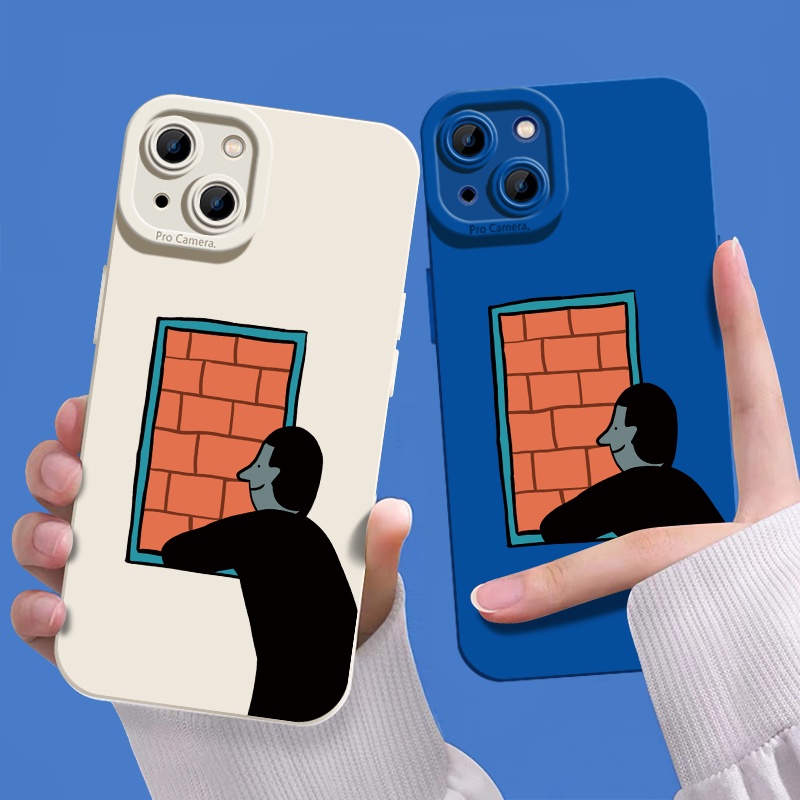 Soft Case Silikon TPU Motif Anak Laki-Laki Untuk IPhone 14 13 12 Pro Max 11 XS XR X Plus