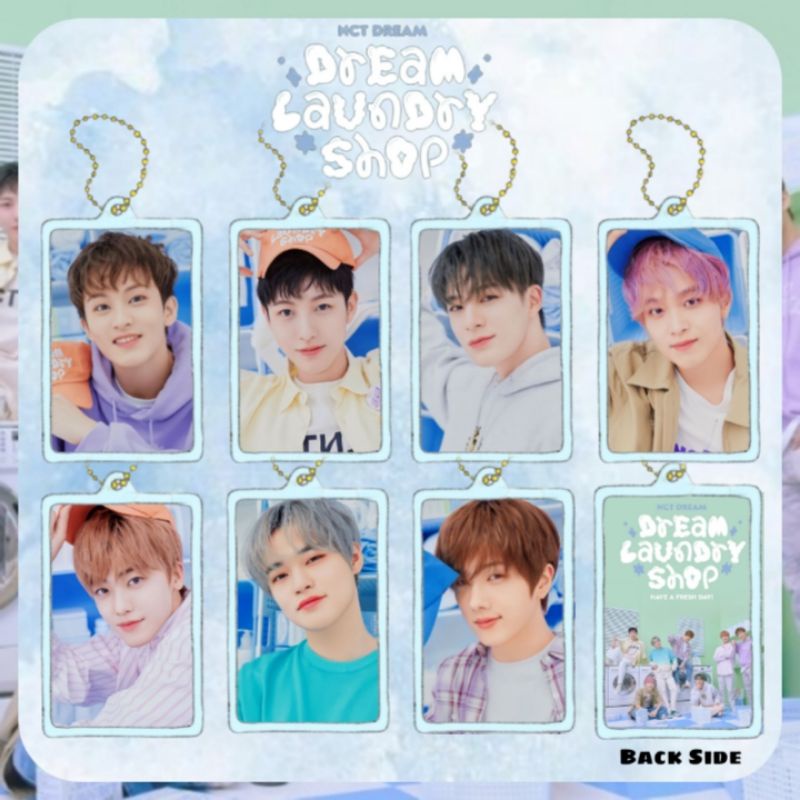 NCT Dream Laundry Shop Acrylic Clear Keychain Gantungan Kunci Akrilik