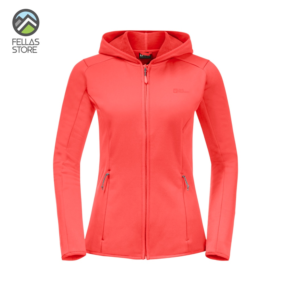 Jack Wolfskin - Women's Baiselberg Hooded Full-Zip - Hot Coral