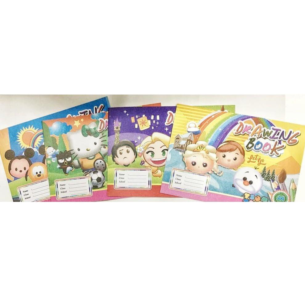 

TERMURAH [PAM] (10 pcs) Buku gambar fancy A4 (1 pak isi 10 pcs) 2179 ㍾