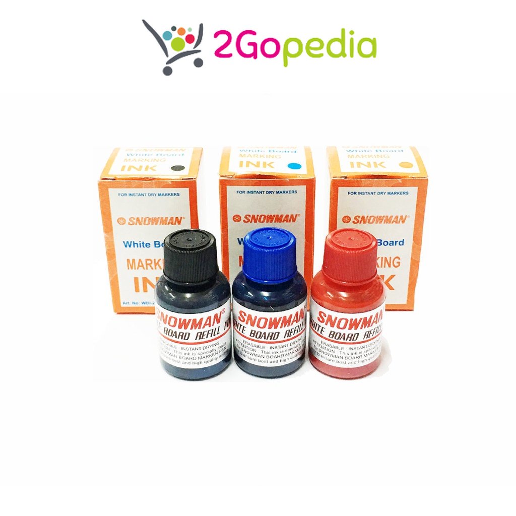 

Tinta Refill Isi Ulang Spidol Whiteboard WBI-20 Snowman Grosir Murah Atk