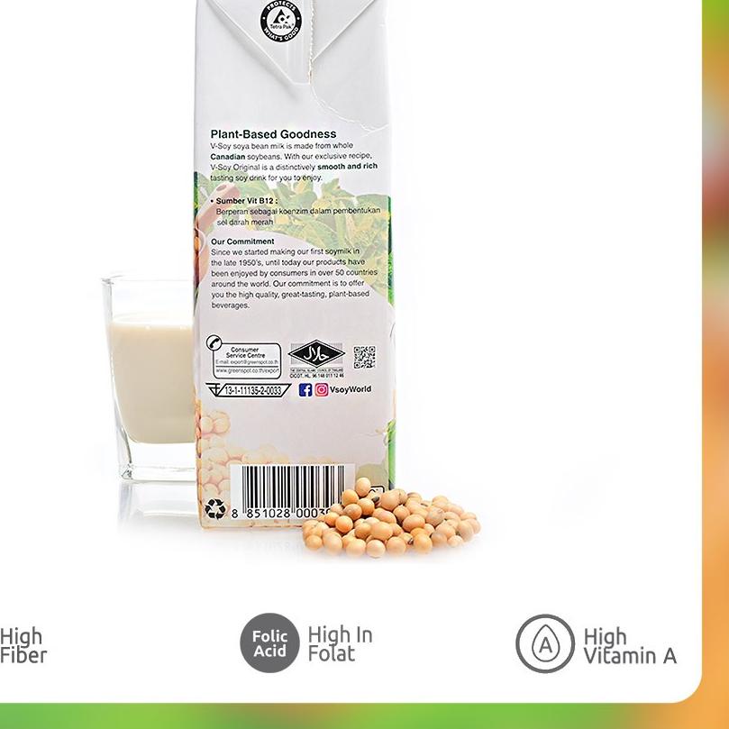 

FREE ONGKIR!V-Soy Soya Bean Milk Original 1 Liter|RA3