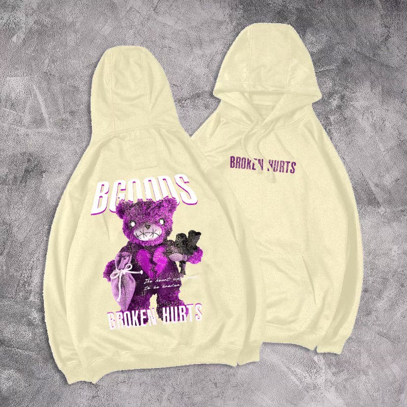 SWEATER HOODIE DISTRO PRIA WANITA CREAM ORIGINAL BGOODS COMPANY / HOODIE PRIA / ANIME / OVERSIZE / SWEATER HOODIE UNISEX HNM / HOODIE FLECEE / HOODIE WARNA KREMl