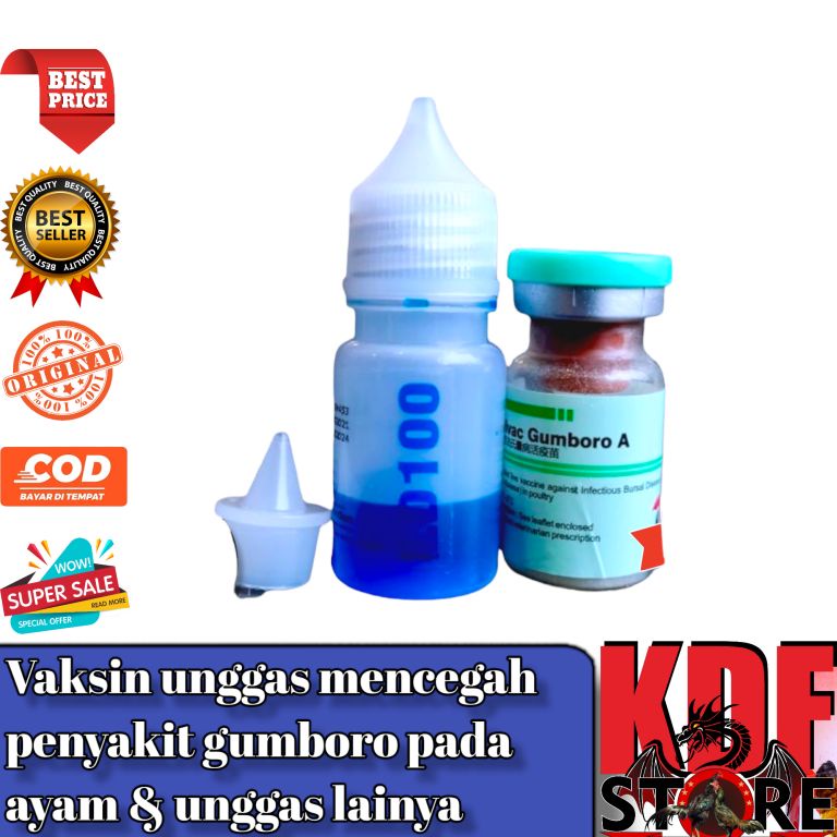 VAKSIN MEDIVAC GUMBORO A Dosis 100 ekor - Vaksin Unggas Penyakit Gumboro