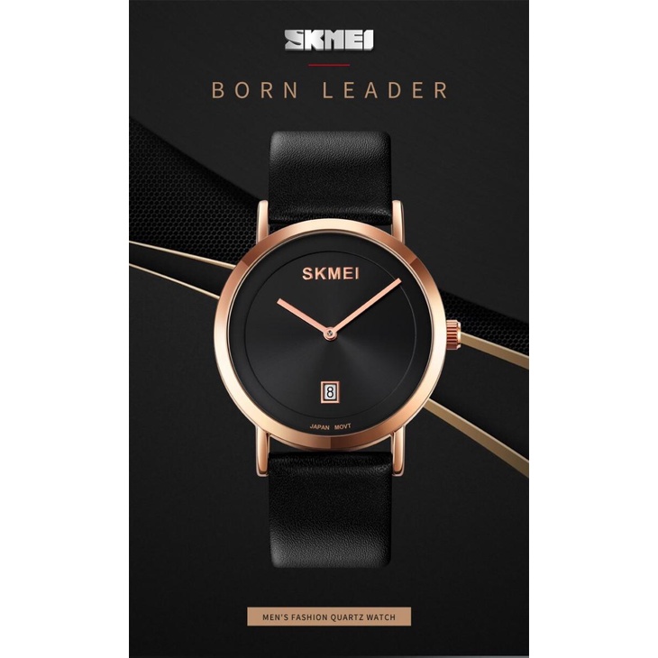 ARS - SKMEI Jam Tangan Analog Pria Strap Kulit - 1907