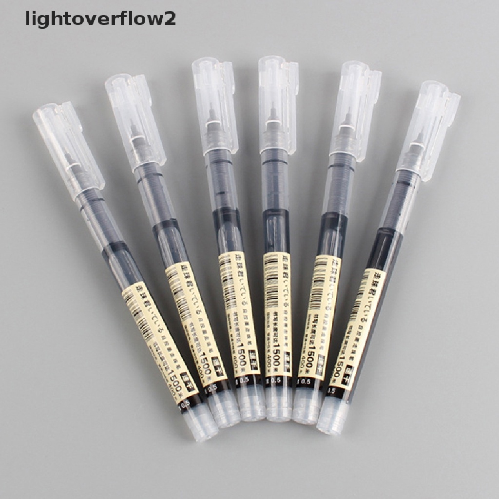 (lightoverflow2) Pena Rollerball Tinta Cair Quick Dry Ukuran 0.5mm