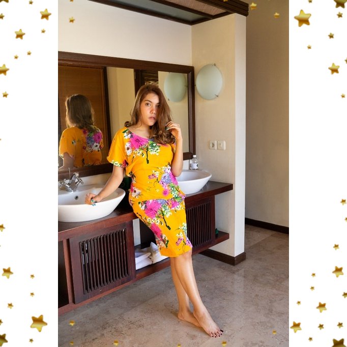 RobSignatures Setelan Celana Pendek Kulot Bali