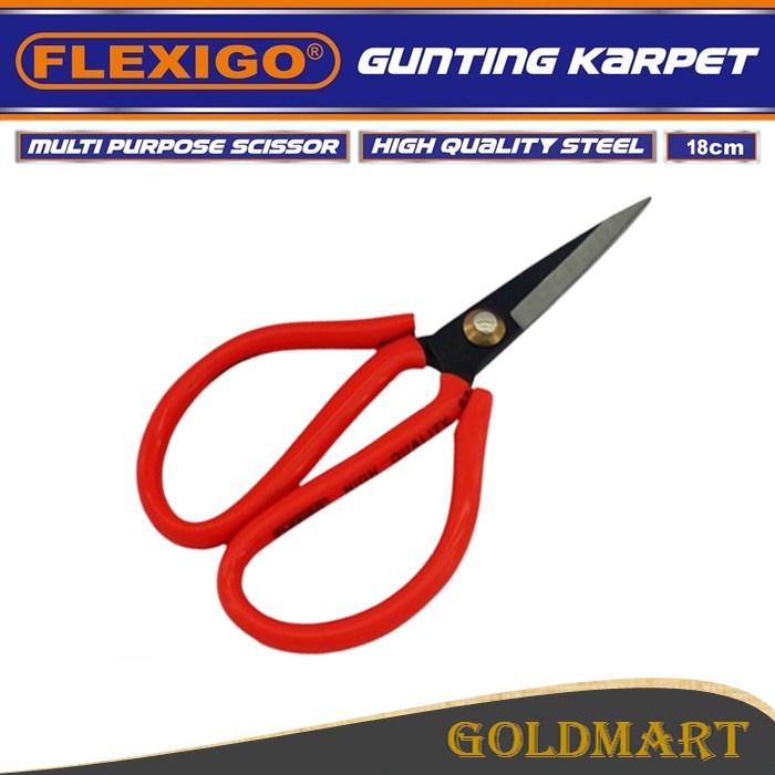 

Dijual Gunting Karpet 18Cm / Flexigo Gunting Kertas Serbaguna Terlaris