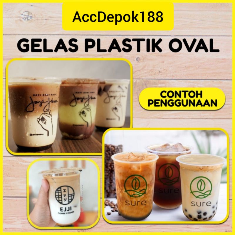 GELAS OVAL UKURAN 12OZ 14OZ 16OZ MEREK SUPER BUBBLE BERAT 7GRAM / U CUP ISI 50 PCS