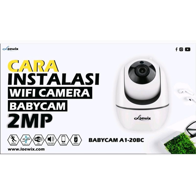 Loewix IP Camera wireless 360° P6SLiteCCTV Wifi Baby Motion Tracking