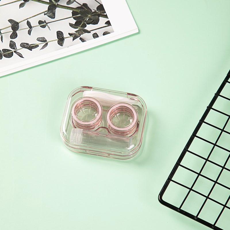 (SNAPCORNER)Kotak Softlens Acrylic Klip mini / Wadah softlens Travel Kit mini / BB Tempat Softlens