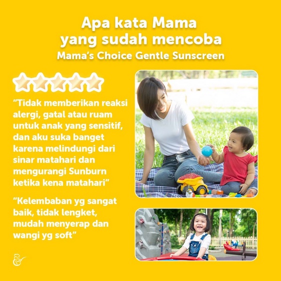 Sunscreen Bayi SPF30++  Baby Gentle Sunscreen Mama's Choice Baby Sunscreen Face and Body
