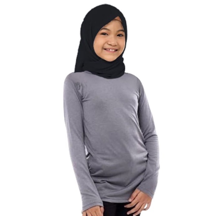 Manset Anak Perempuan / Baju Dalaman anak Usia 4-15 Tahun Manset Lengan Panjang Polos