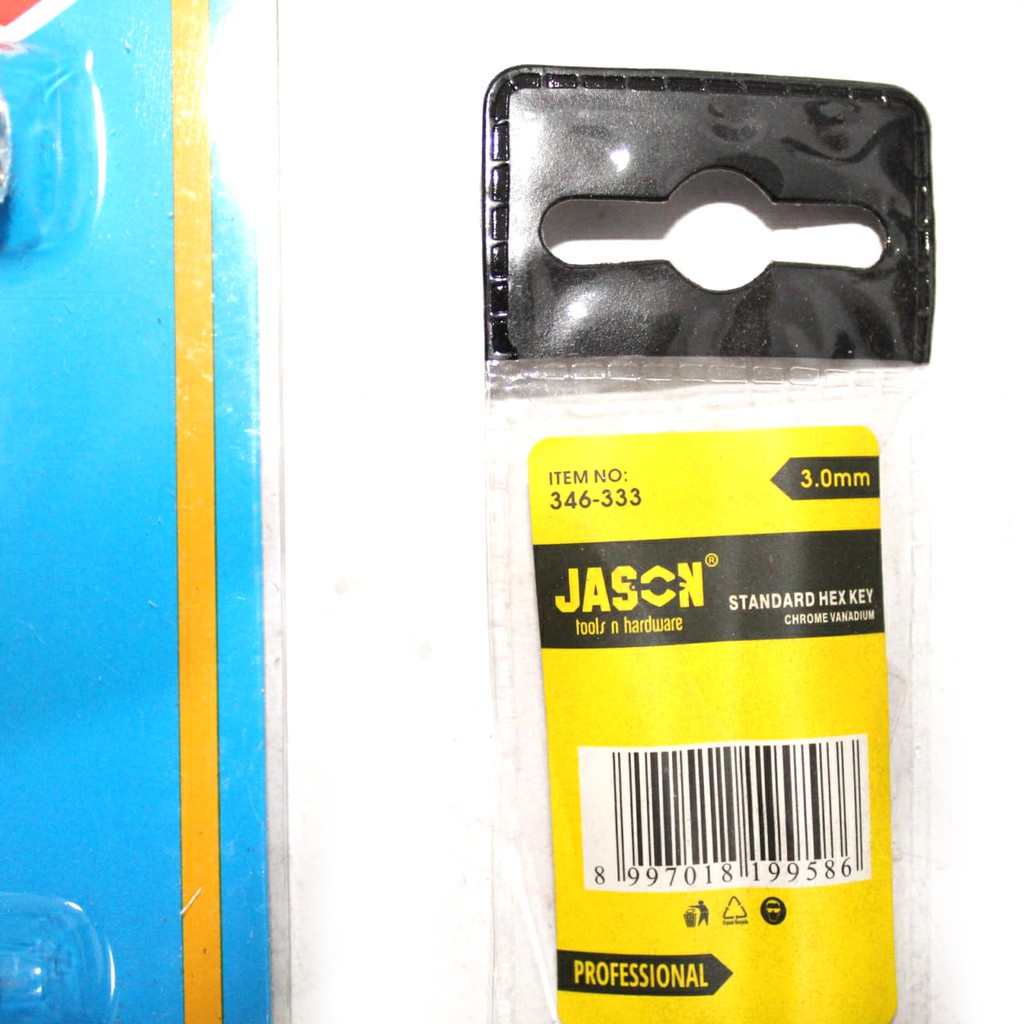 Kunci L 1.5mm - 6mm / Kunci L Segi 6 / Kunci L Hex Crome CR-V JASON