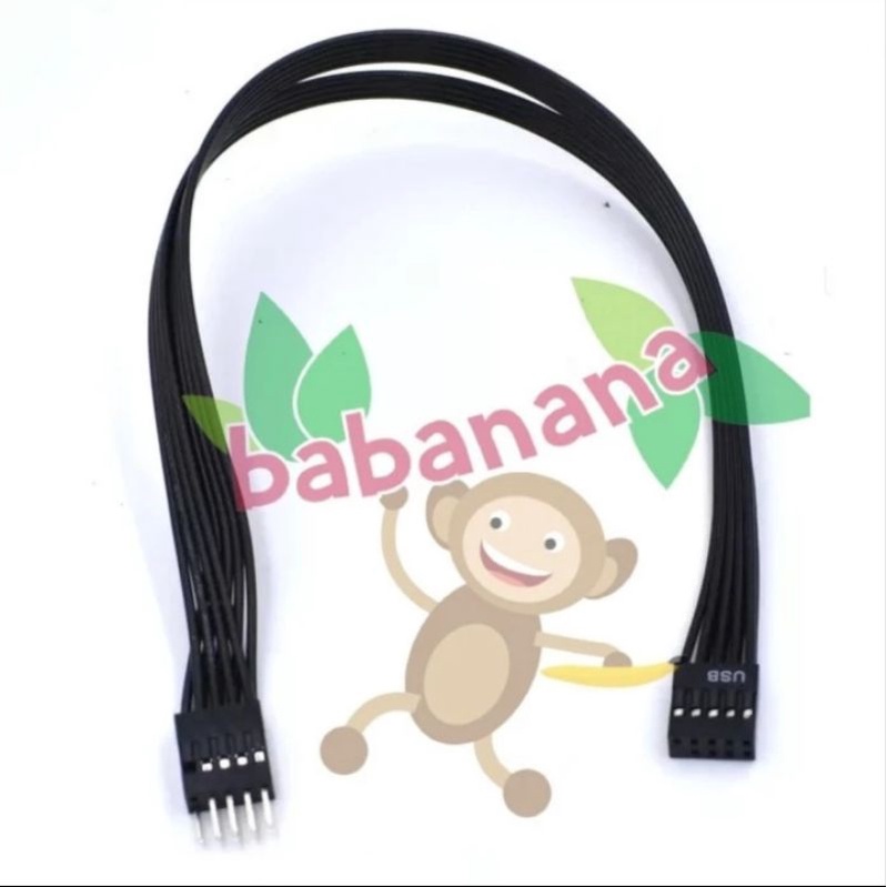 Kabel Extension usb 2.0 9pin 9 pin front panel casing usb audio cable