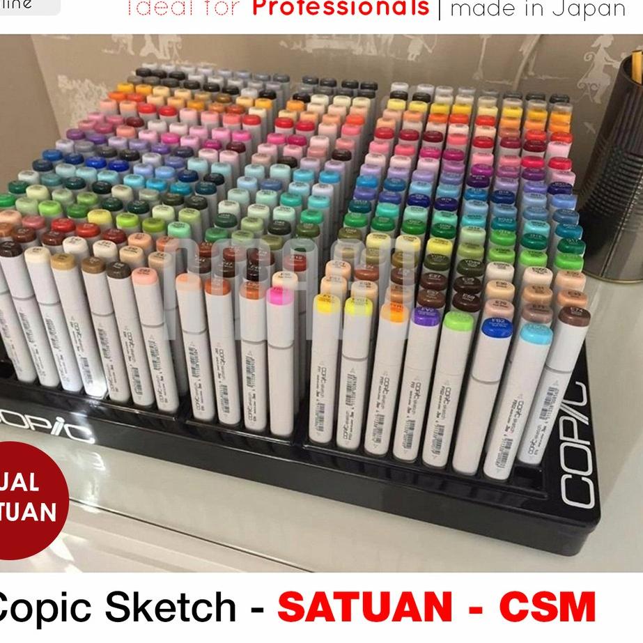 

Terjangkau COPIC SKETCH MARKER - CSM - SATUAN !!