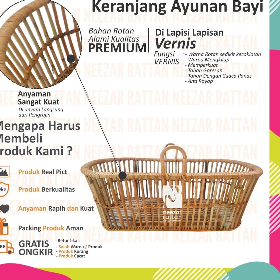 Termurah Ayunan Bayi Rotan Bisa di Goyang, Ayunan Anak Baby, Ayunan minimalis untuk Tidur Bayi baru 
