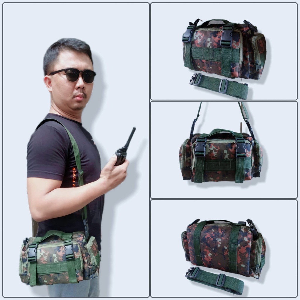 Tas Slempang Army Tactical ( HARGA GROSIR ) Toolbag - Toolkit - Tas Kunci Kunci - Tas Sepeda - Tas Motor - Tas Polisi - Tas Tentara - Tas TNI - Tas Pria - Tas Perabotan  - Tas Murah