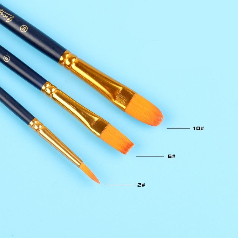 

Giorgione Paint Brush Set Kuas Cat 3/4/5/6/7/10 Pcs Nylon