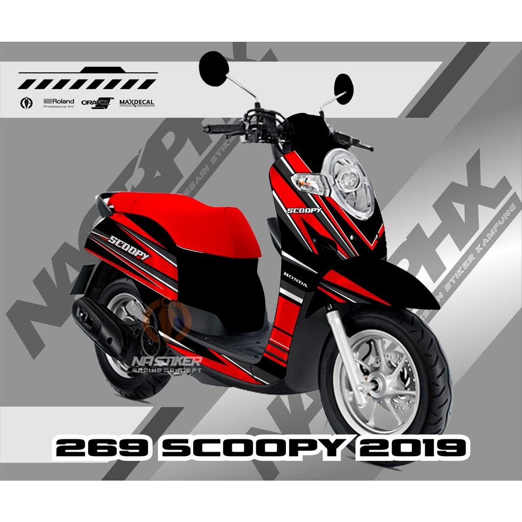 decal scoopy 2017- 2019 grafis racing fullbody scoopy-269