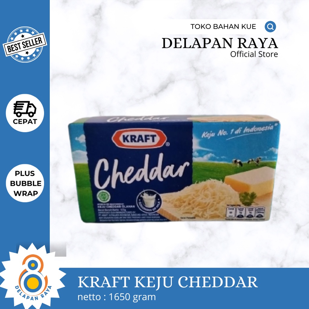 

KRAFT KEJU CHEDDAR 165GR - 8Raya