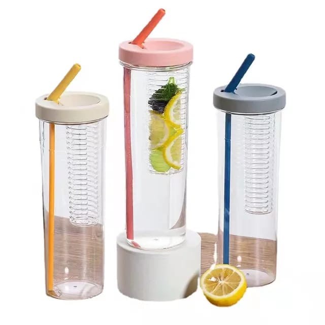 Botol Minum Viral Transparan Infused Water Multifungsi Viral!!