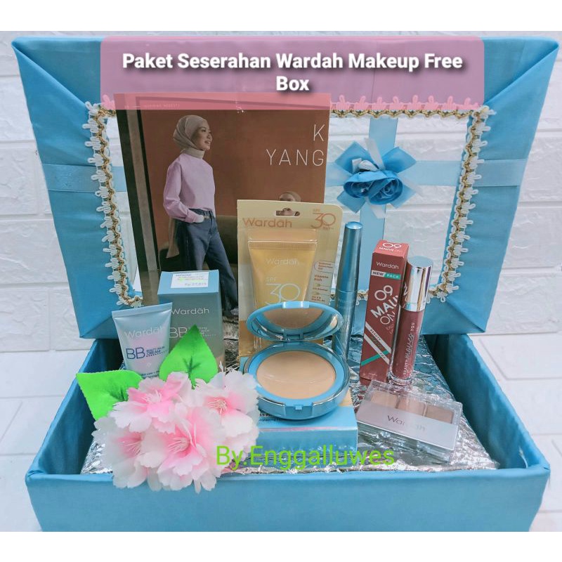 PAKET SESERAHAN WARDAH MAKEUP FREE BOX TERLARIS/WARDAH PAKET SESERAHAN LENGKAP/ WARDAH HANTARAN NIKA