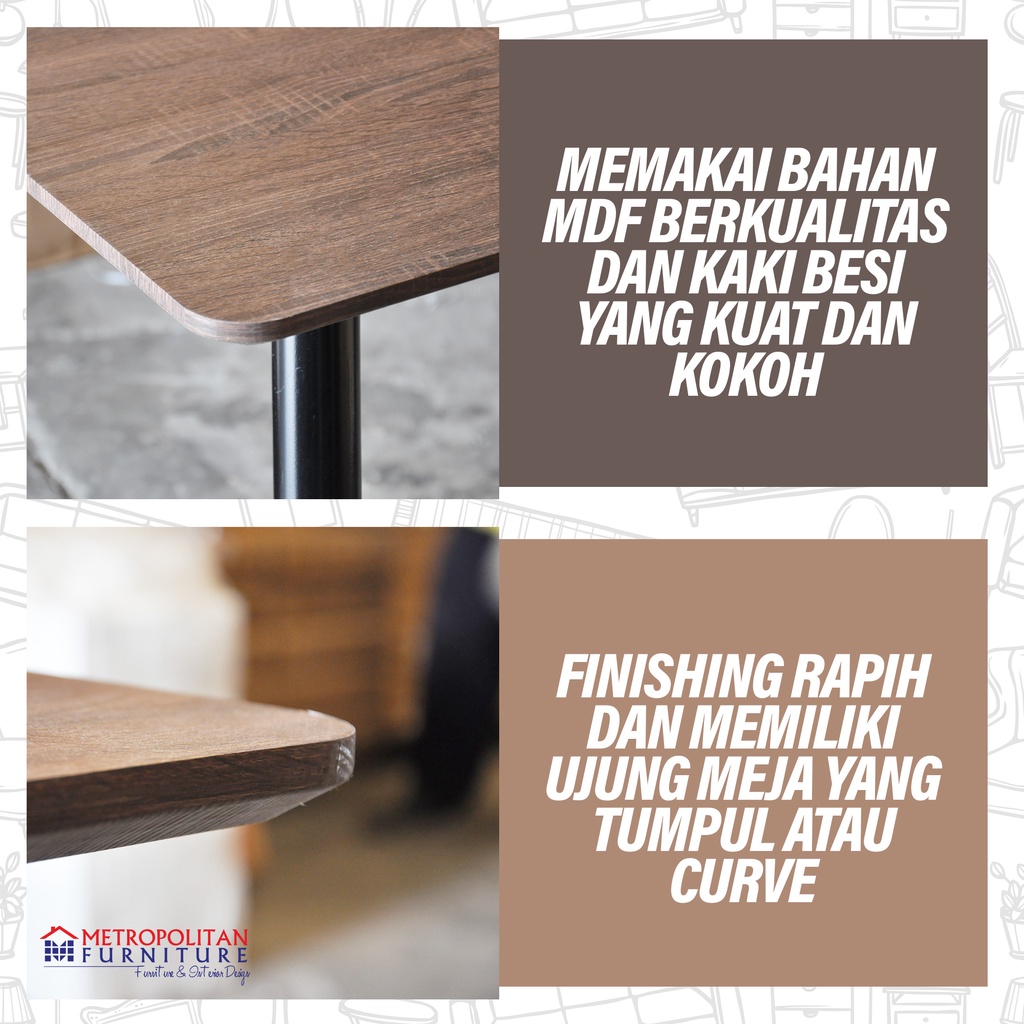 Meja Makan Minimalis Modern Dining Table Cafe