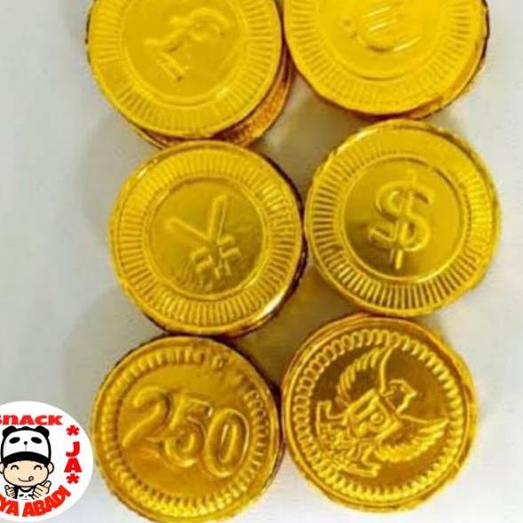 Promo banting--250 GR Coklat Dollar/ Coklat Koin Kiloan