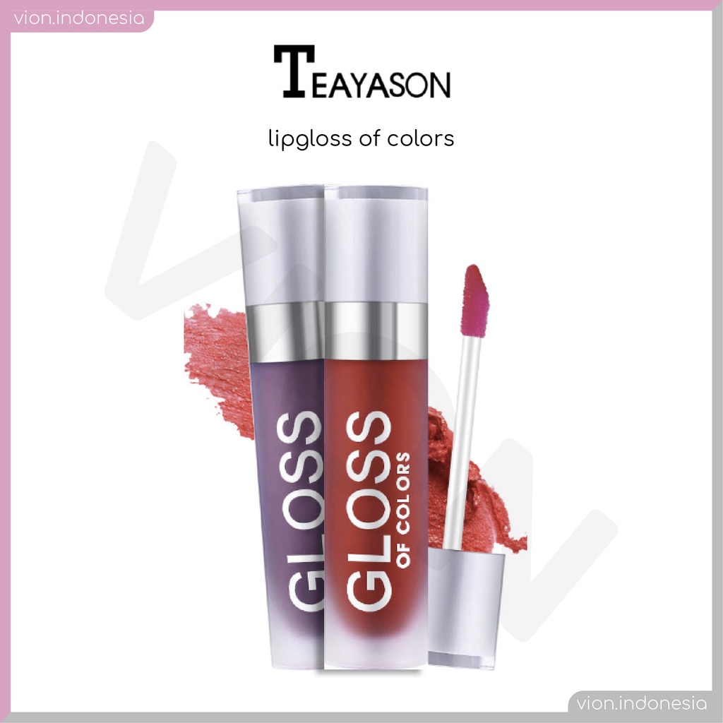 TEAYASON Transparent Long Tube Lip Gloss Original Lipstick Moisturizing Waterproof Lip Glaze Original Termurah TE009