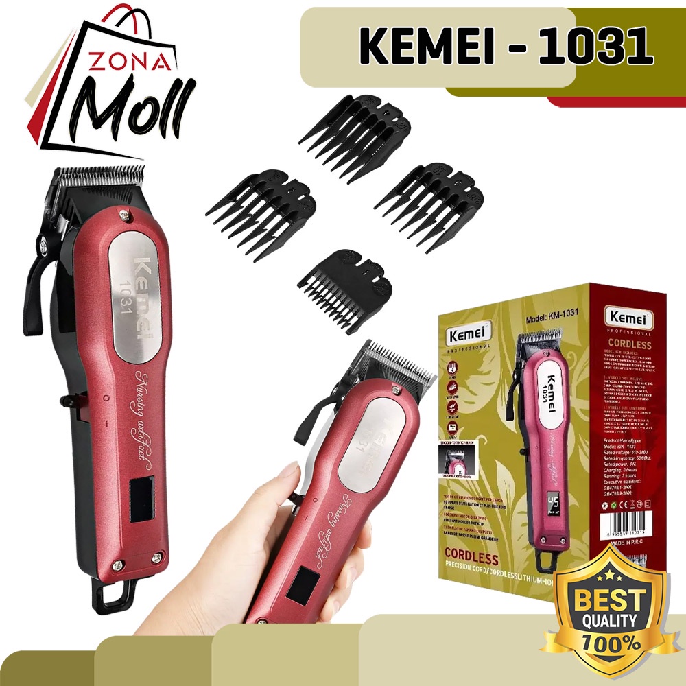 KEMEI KM1031 CUKUR Alat Cukur Rambut dan Jenggot Kemei KM1031 Hair Clipper