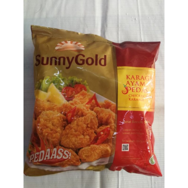 

Sunny gold chicken Karage pedas 500g