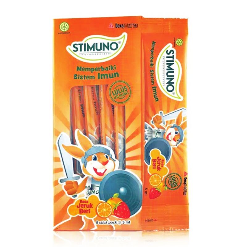 Stimuno Stick Pack Jeruk - Box isi 5 stick pack