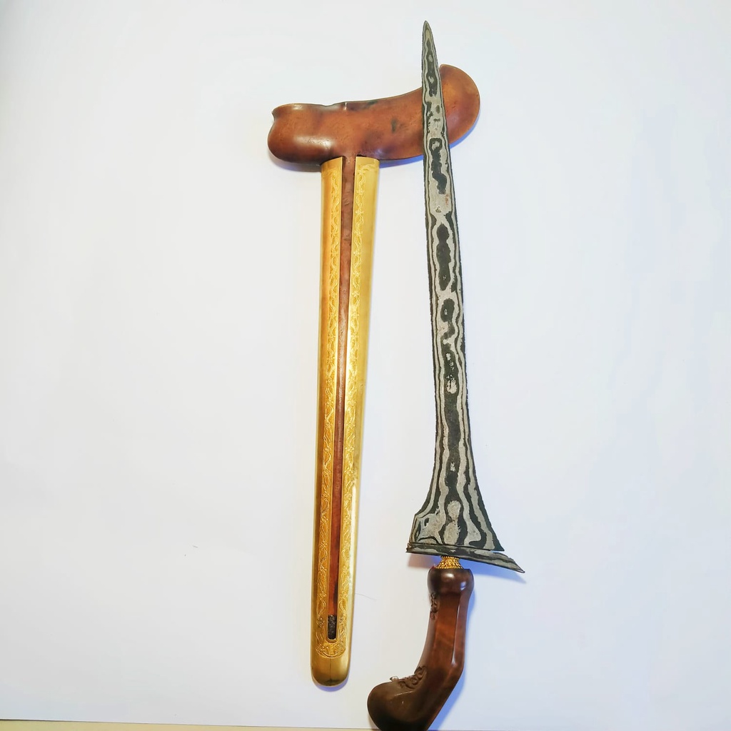 Keris Brojol Pamor Jung isi Donyo  Madura Empu Koso Sepuh Kuno