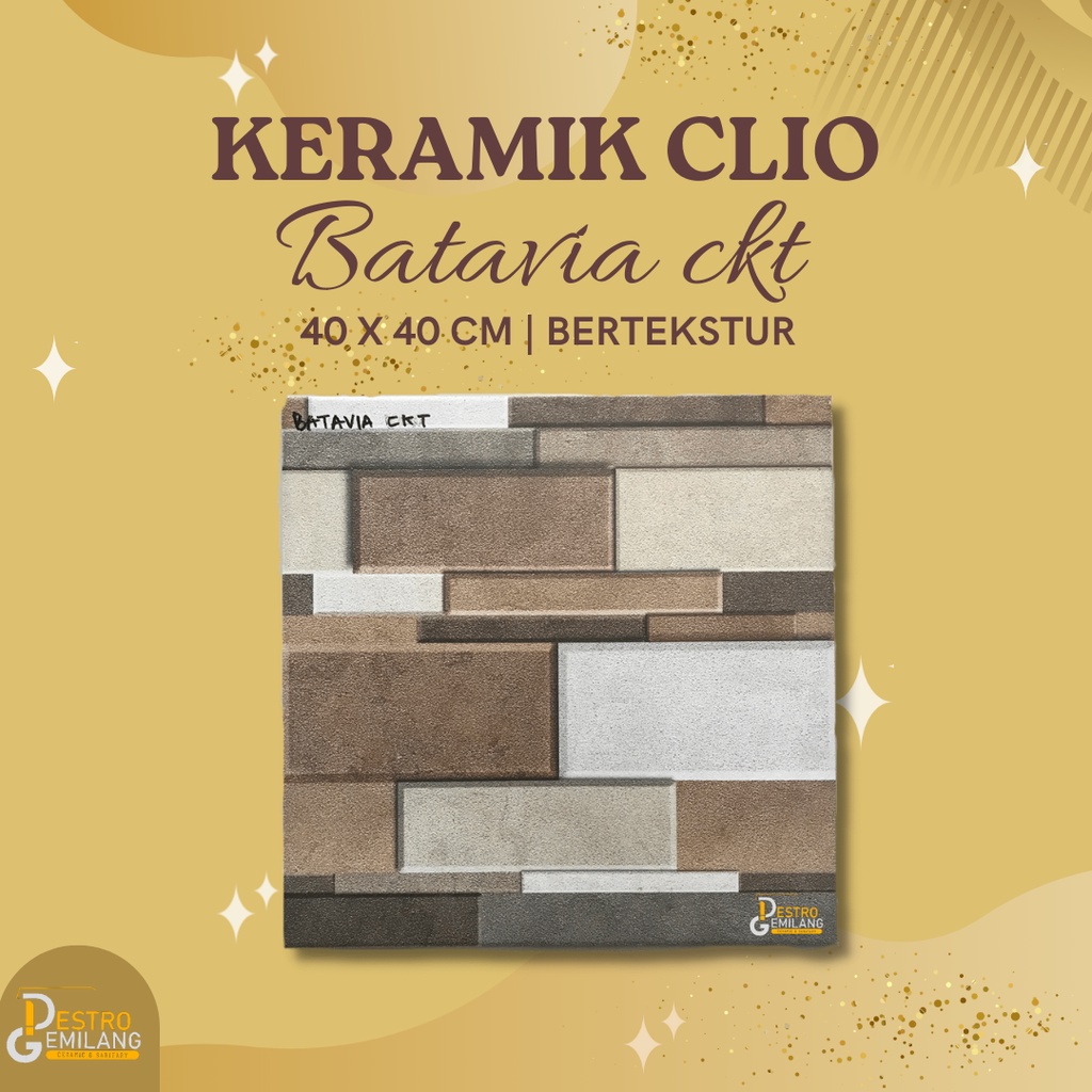 Keramik Clio Batavia ckt - Keramik Rumah - Keramik Lantai - Keramik Dapur - Keramik UK 40x40 CM - Keramik Kamar Mandi