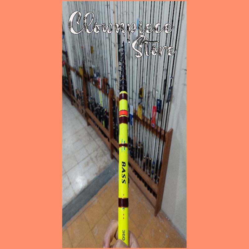 Joran Tegek Pancing Fukushima Bass 360 (3.6m) Custom Set Kolong / Joran Tegek Fukushima Bass 360 (3.