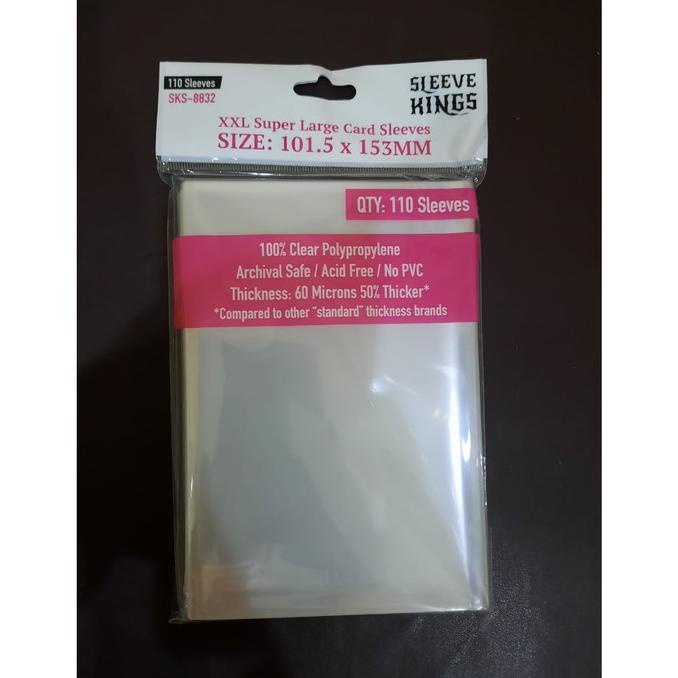 Sleeve Kings "XXL" Card Sleeves 101.5x153 mm -110 Pack, 60 Microns