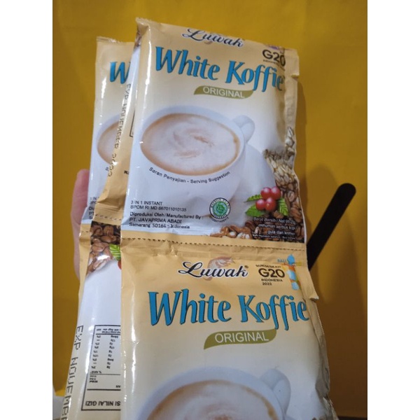 

Kopi Instan Luwak White Koffie Coffee Renceng Renteng 20gr