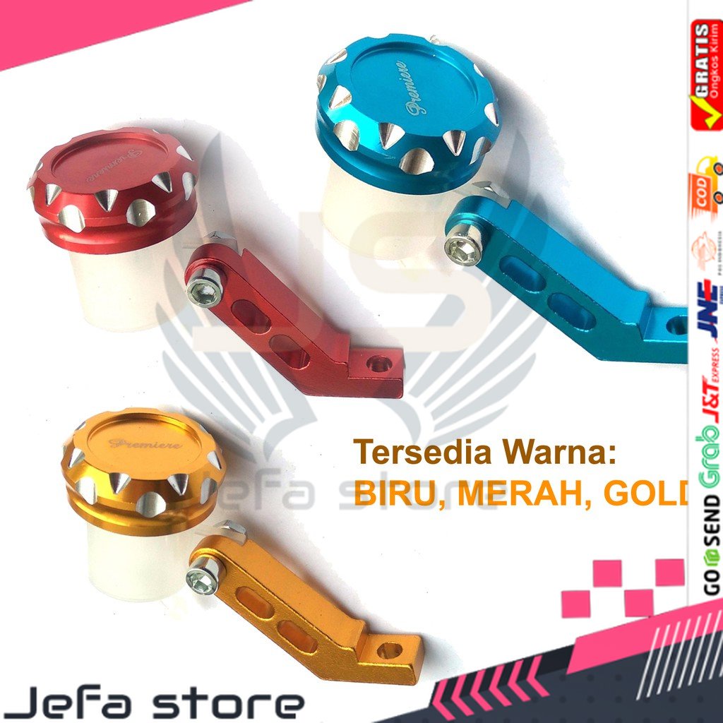 JS Tabung Minyak Rem Depan/Belakang Kecil Tutup CNC Aluminium