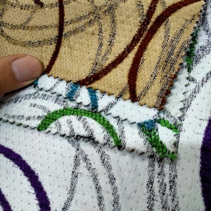 KAIN CORAK MOTIF SPIRAL (SOFA MEUBEL / JOK / KURSI) REGATTA - MERIDIEN